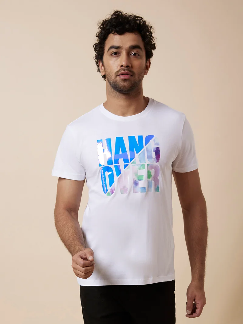 globus Globus Men White Printed Cotton T-Shirt